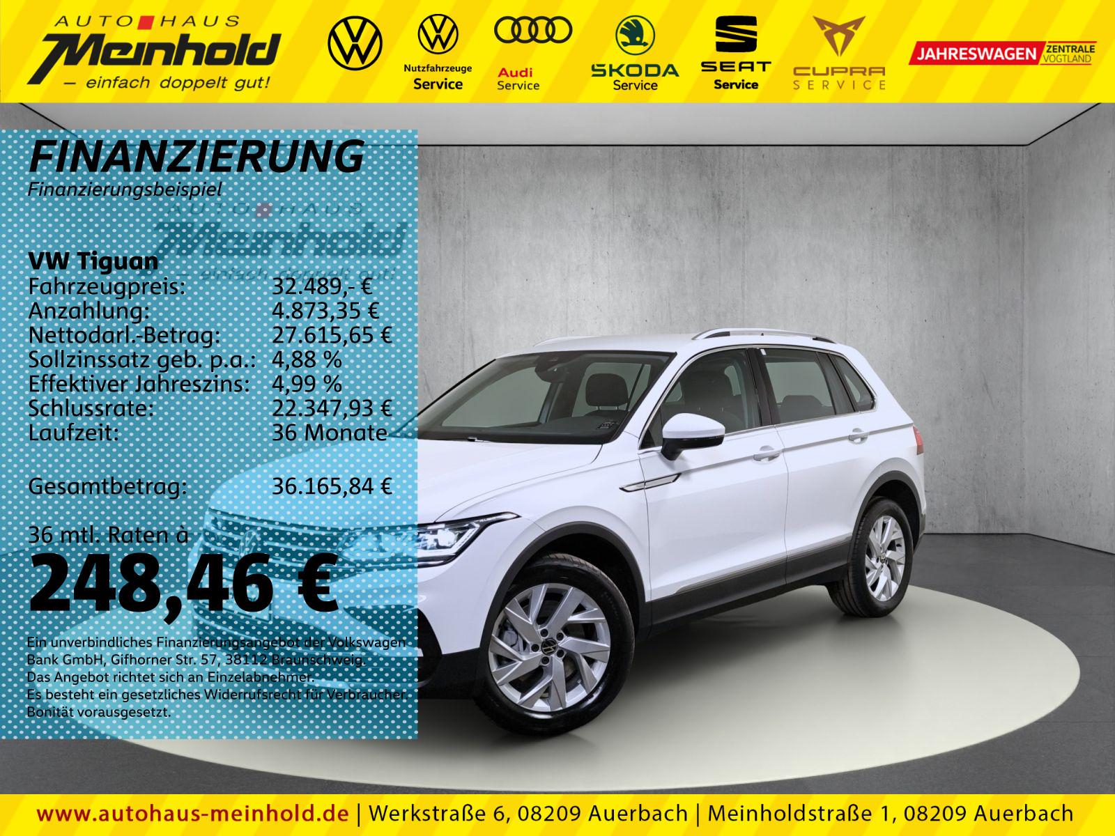Volkswagen Tiguan 2.0 TDI DSG 4M Elegance, Matrix, AHK, 18"