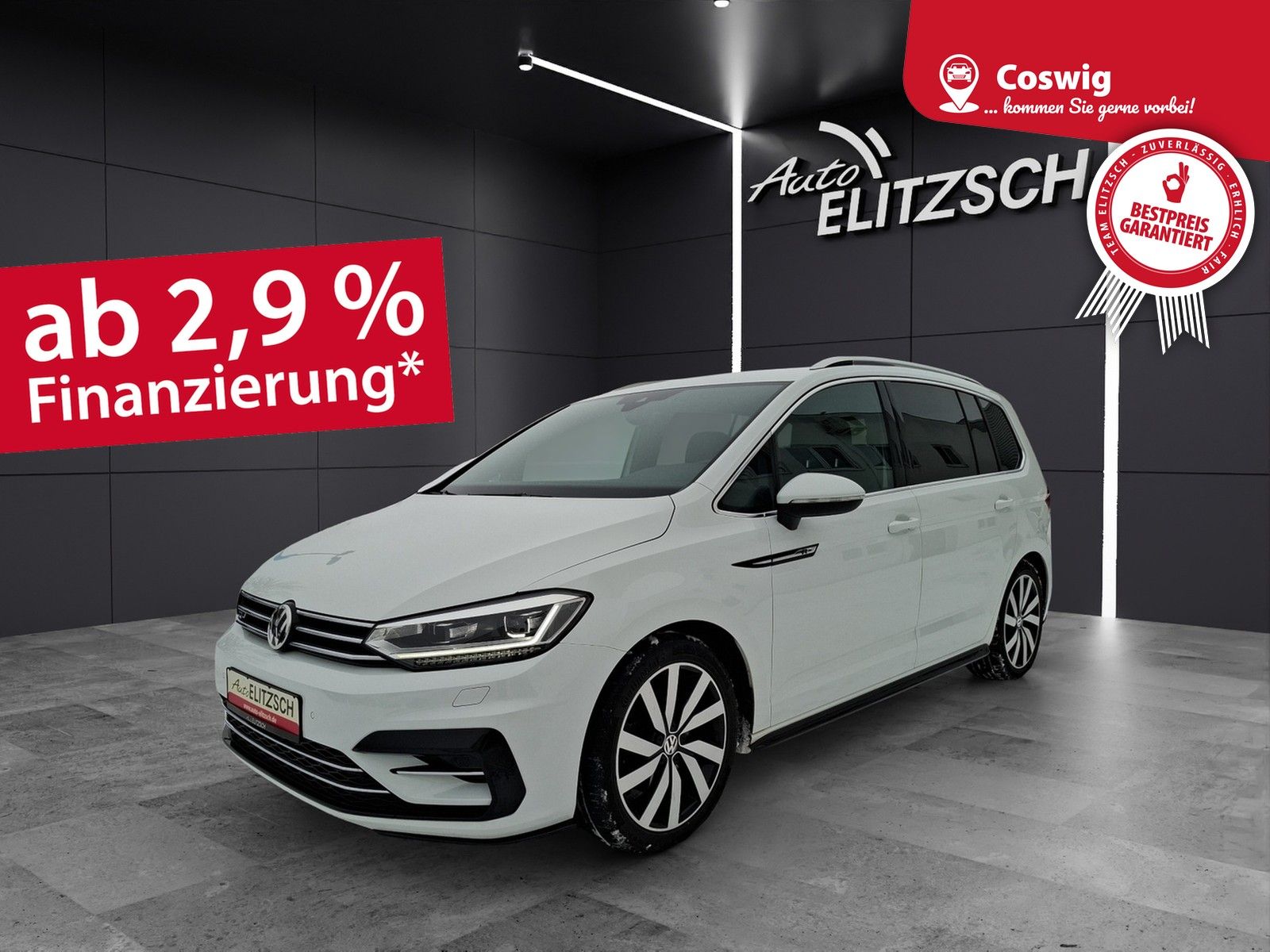 Fahrzeugabbildung Volkswagen Touran 2.0 TDI R-Line LED Navi ACC AHK 7-Sitze S
