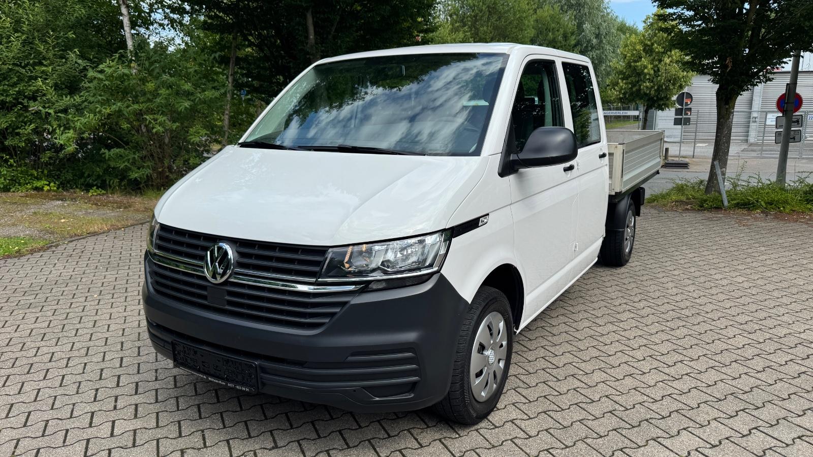 Volkswagen T6 Transporter T6.1 Pritsche DoKa Lang 6 Sitz *LEDER *AHK *1.Hd, миниатюра 2