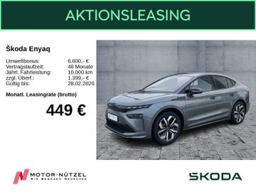 Skoda Leasingangebot: Skoda Enyaq Coupe 85 Sportline AHK MAXX WINTER TRANSPO