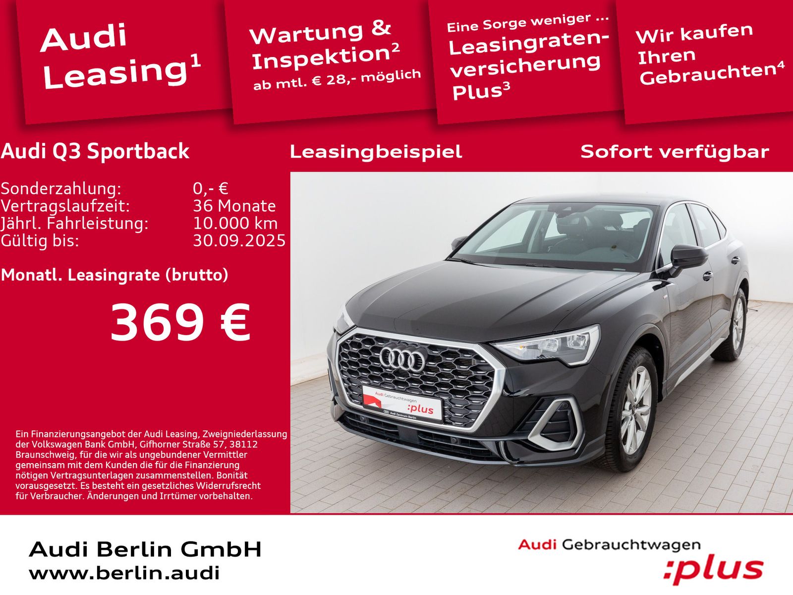 Audi Q3 Sportback S line 35 TFSI S tr. RFK NAVI LED