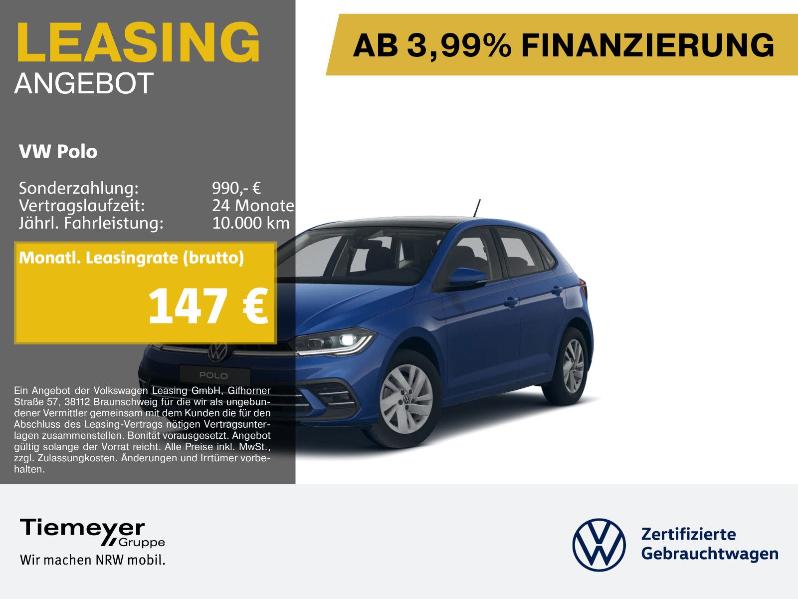 Volkswagen Polo 1.0 TSI DSG STYLE PANO MATRIX NAVI