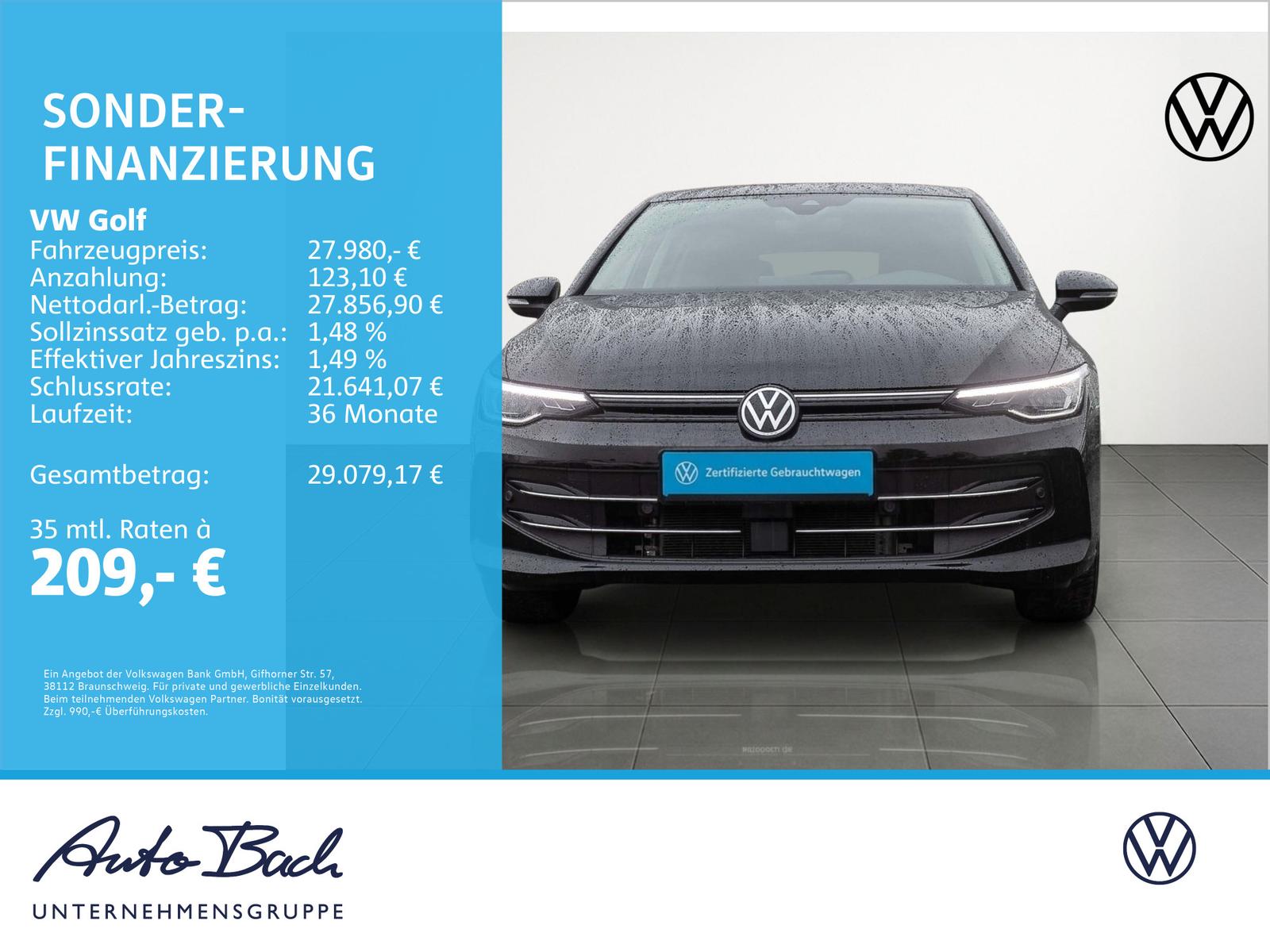 Volkswagen Golf VIII Goal 1.5 eTSI DSG Navi LED ACC EPH AHK, миниатюра 27