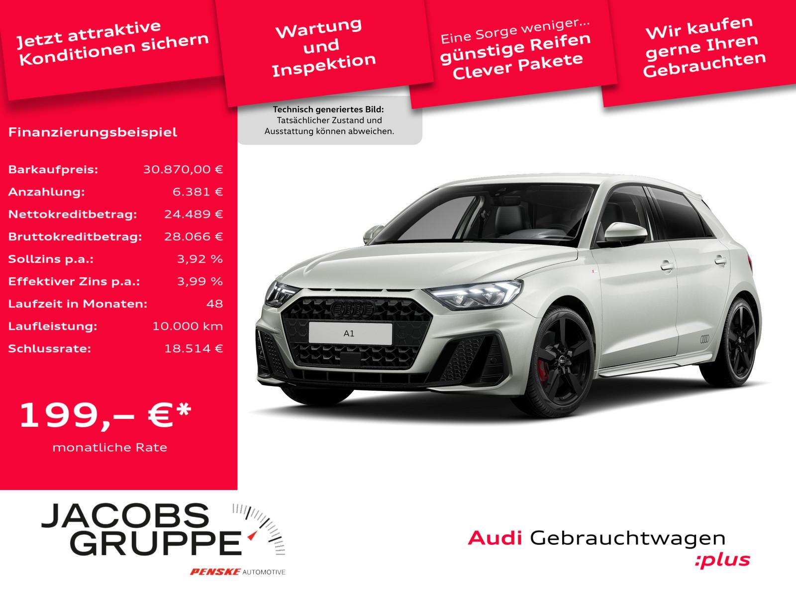 Audi A1 Sportback 40TFSI S line/Black+/ACC/Navi+/LED/