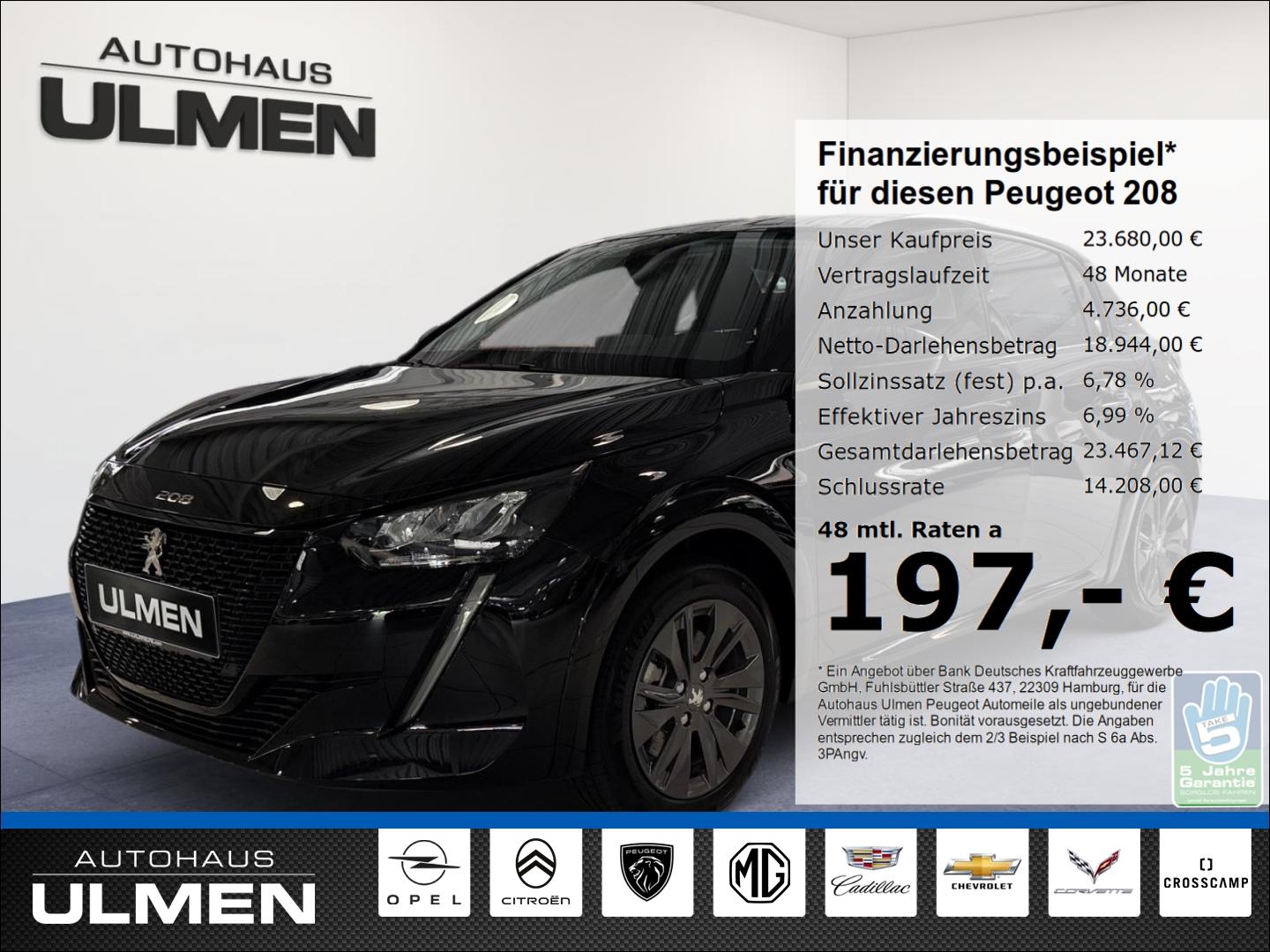 Peugeot 208 e- Allure 136 Rückfahrkamera Spurhalteassist