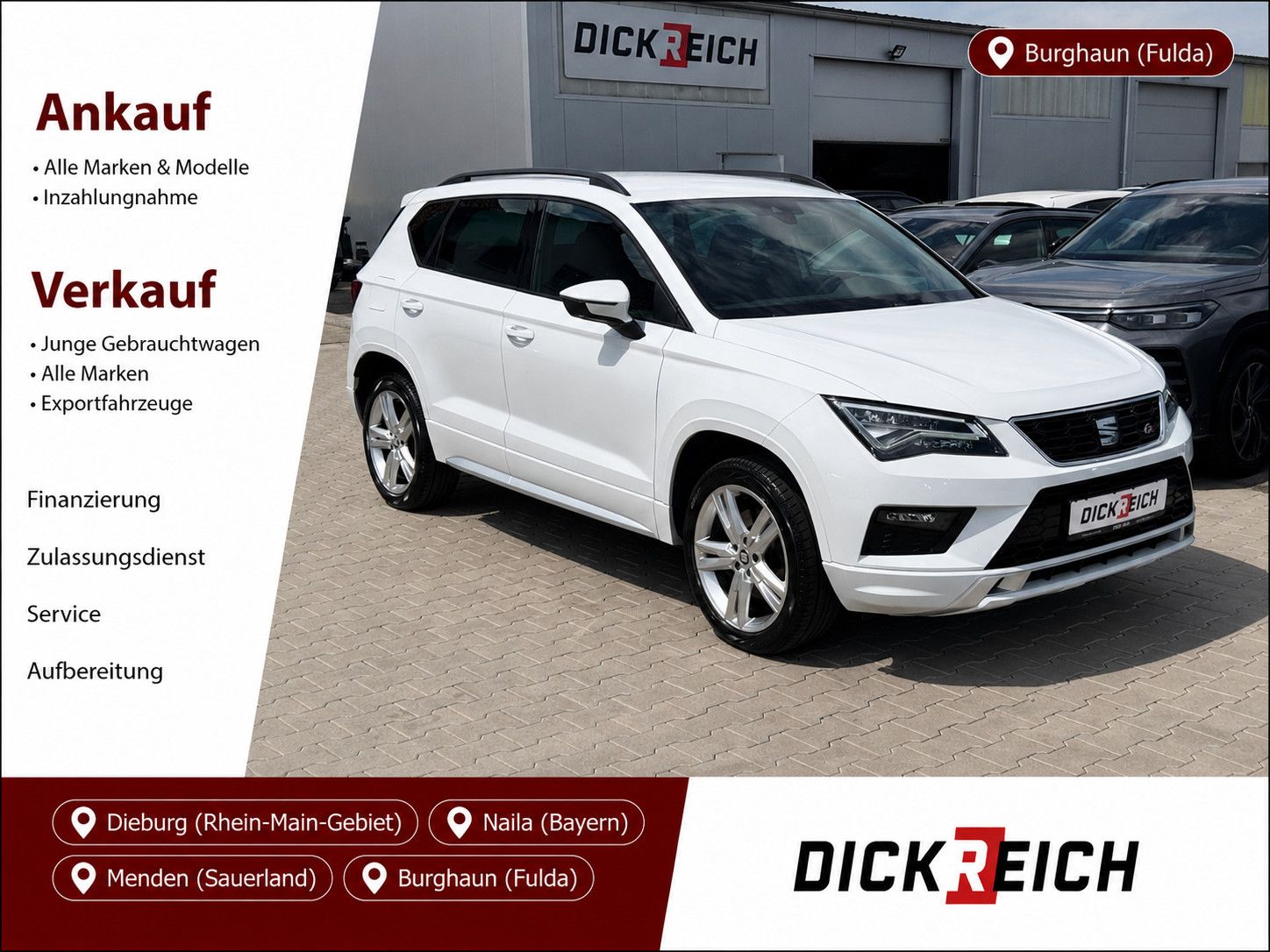 SEAT Ateca 1.4TSI FR BEATS*LED*AHK*KAM*KLIMA*APP*TEMP