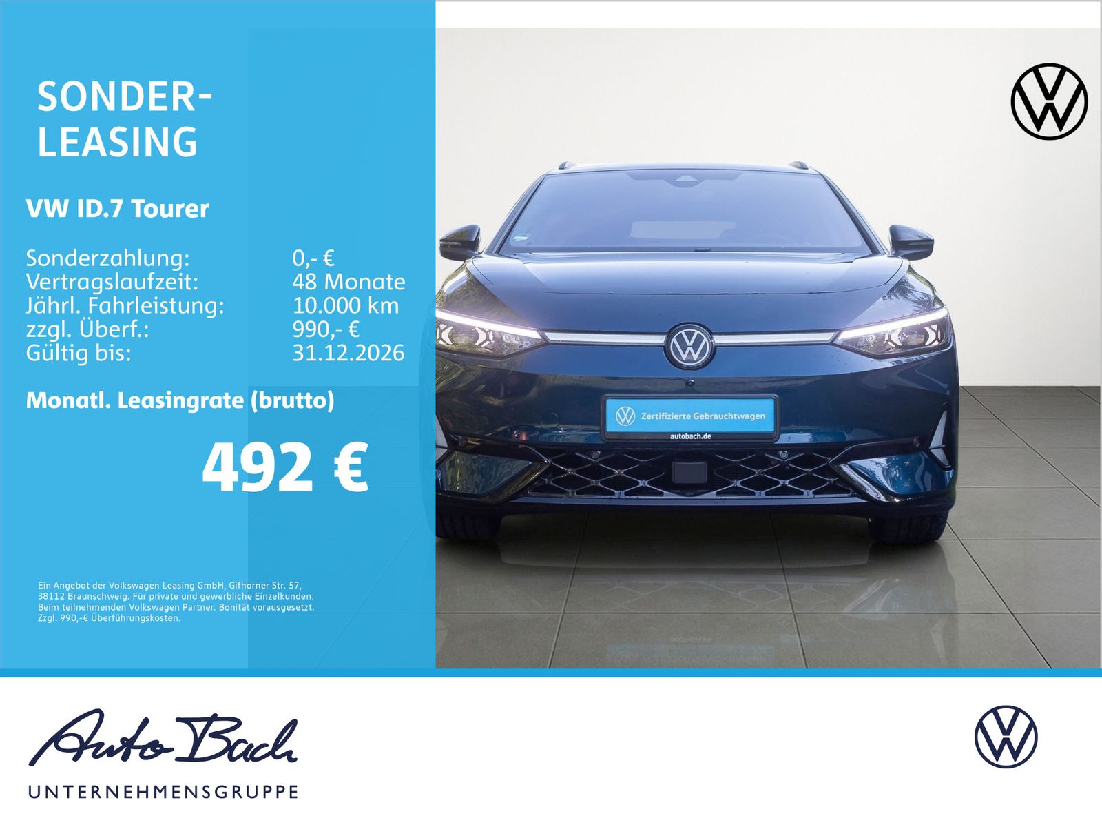 Volkswagen ID.7 Tourer GTX 4M HUD Matrix AHK Harman Kardon imagem 2