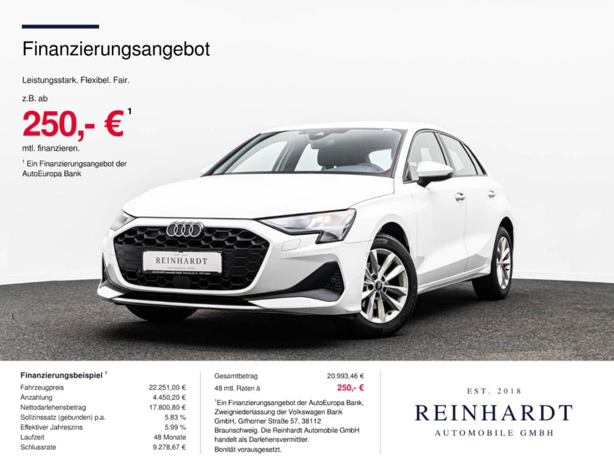 Audi A3 SPORTBACK 30TFSi LED/TEMPO./CARPLAY/SHZ./DAB