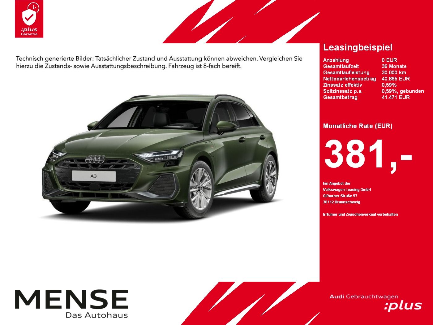 Audi A3 Sportback 40 TFSI e S tronic S line Sonos|AHK