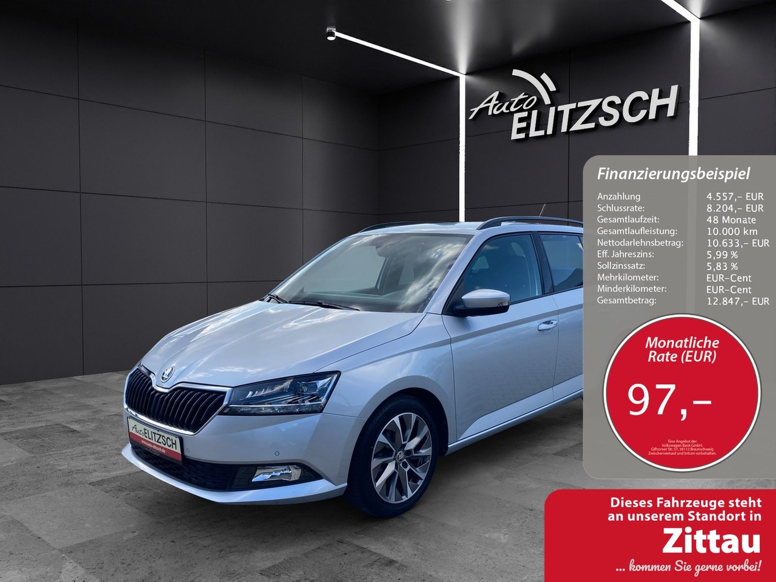 Fahrzeugabbildung SKODA Fabia Combi TSI Clever Best-off LED Navi GRA PDC