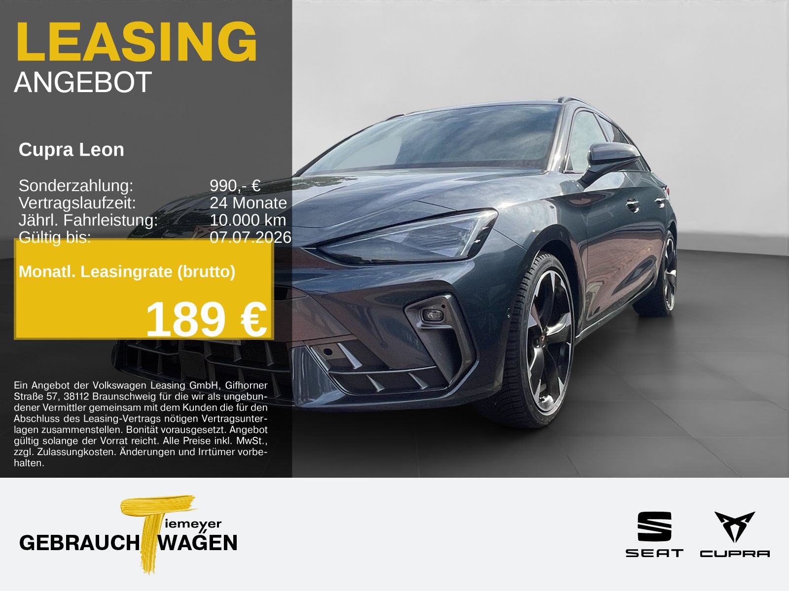 Cupra Leon Sportstourer 2.0 TDI DSG AHK KAMERA SUPERSP