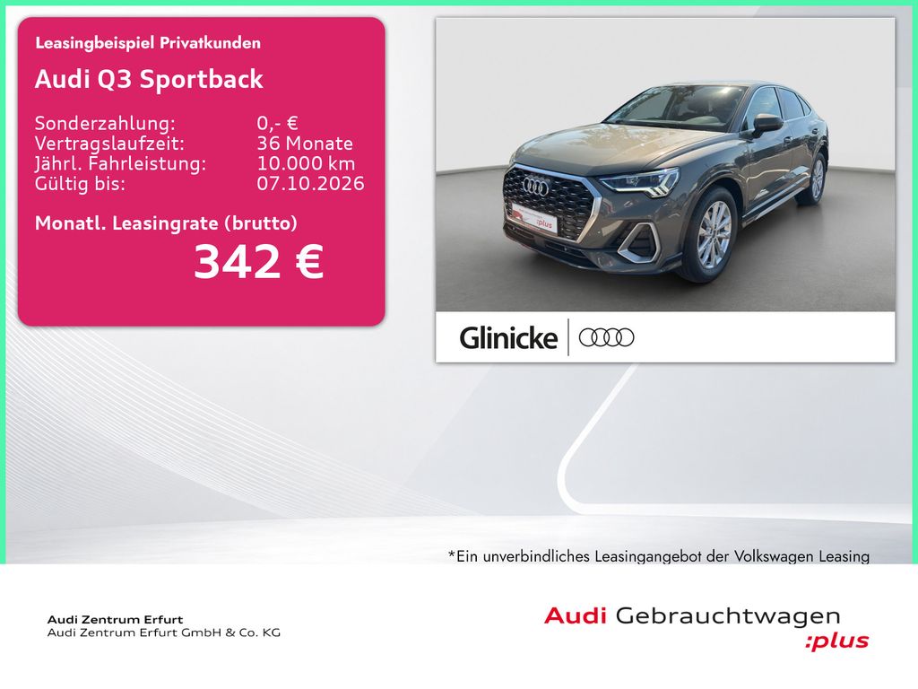 Q3 Sportback S-line 35 TFSI S-tronic Navi AHK LE