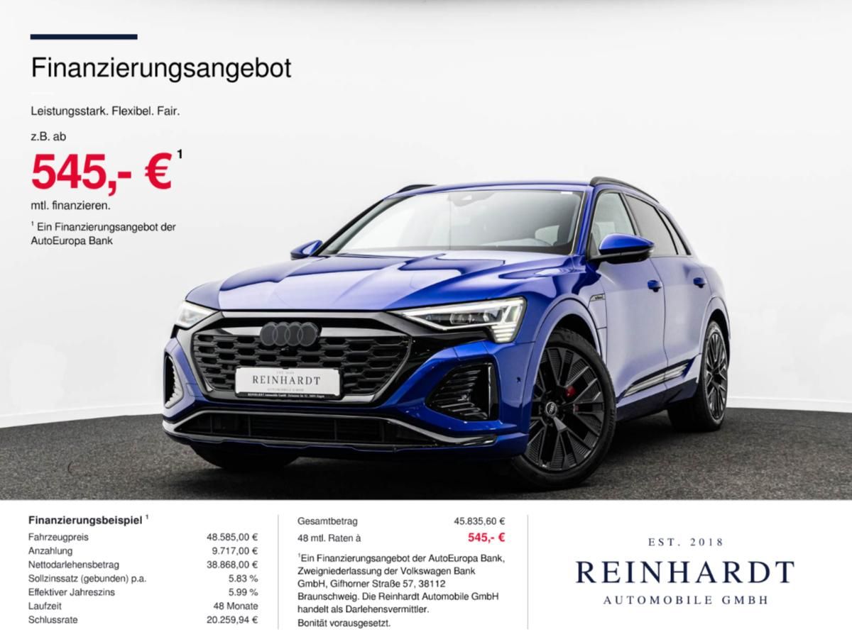 Audi Q8 E-TRON 50 2x S LINE BLACK MATRIX/ACC/360°/B&O