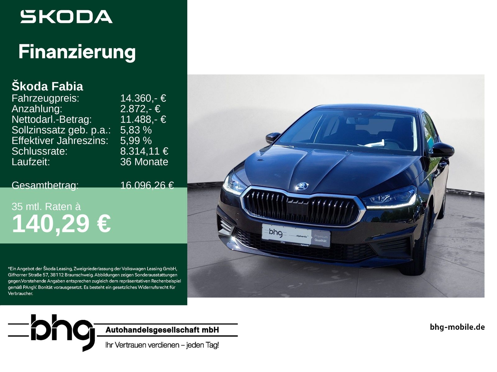 Skoda FABIA Tour 1,0 TSI 5-Gang mech