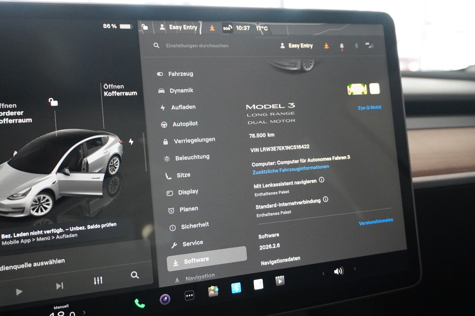 Fahrzeugabbildung Tesla Model 3 LONGRANGE DUAL-MOTOR NAVI/KAMERA/DAB/AMD