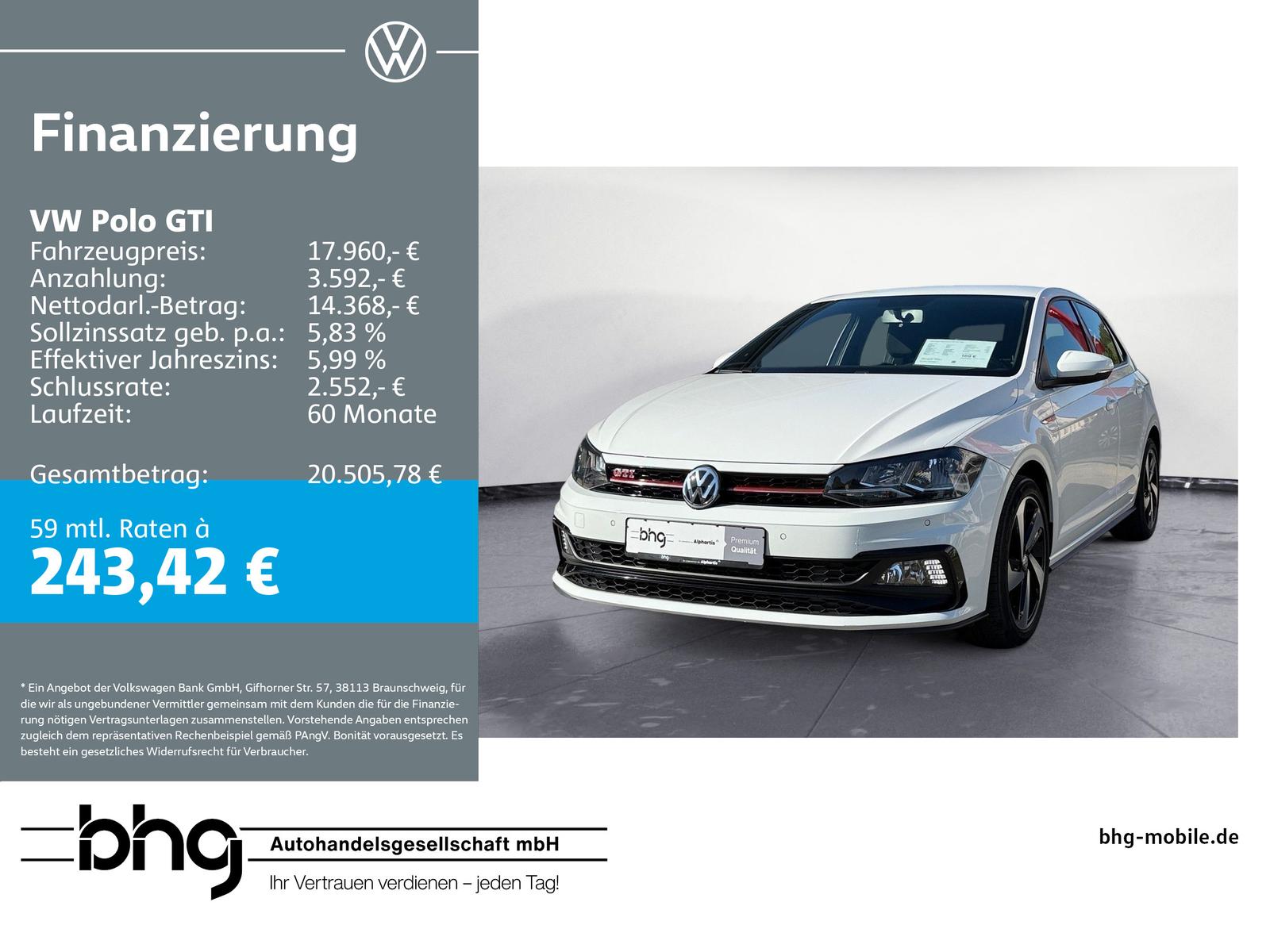 Volkswagen Polo GTI 2,0 TSI OPF   DSG