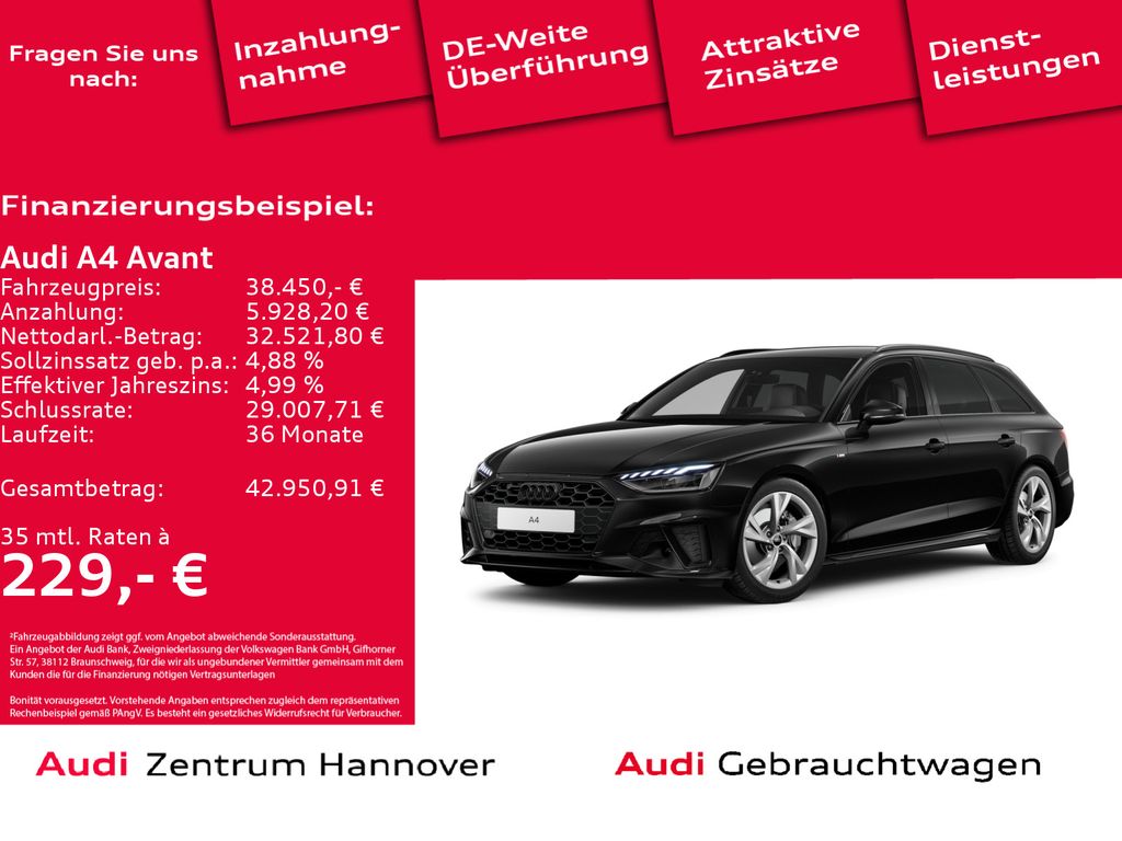 A4 Avant S line 40 TFSI virtual DAB