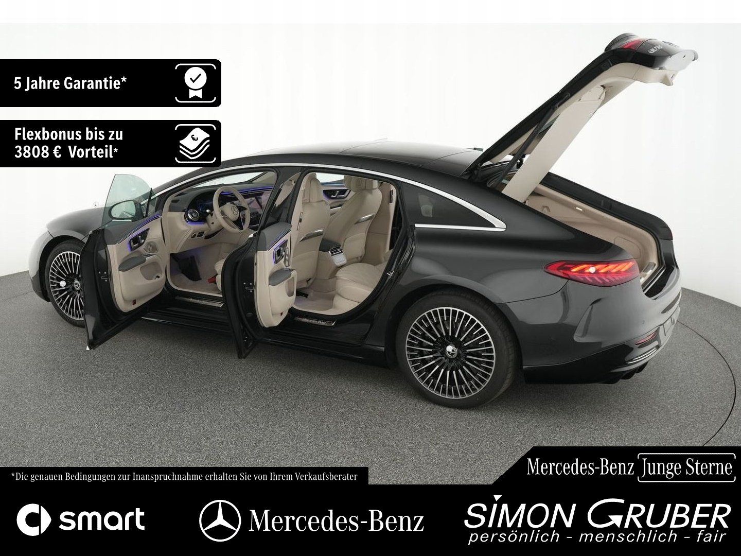 Fahrzeugabbildung Mercedes-Benz EQS 580 4M AMG Exklusive 4*Massage HUD Burm Digi
