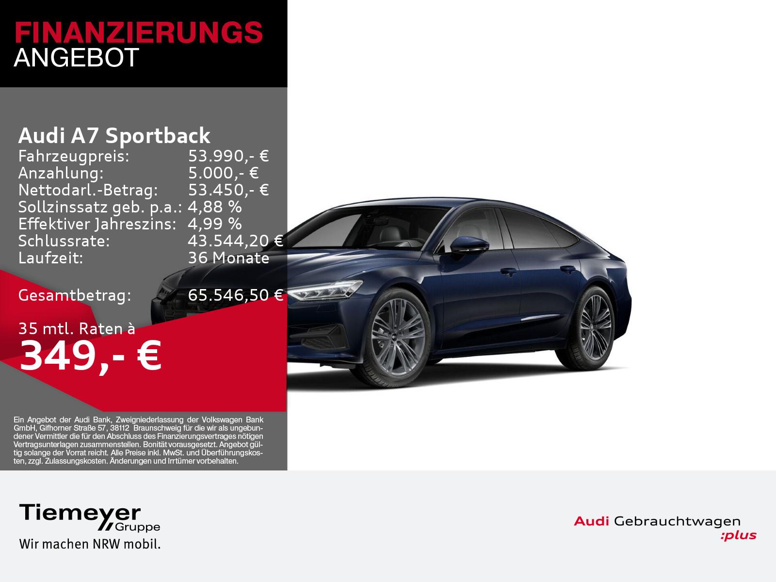 Audi A7 Sportback 50 TDI Q UPE98 LM20 HuD 360 AHK MEM