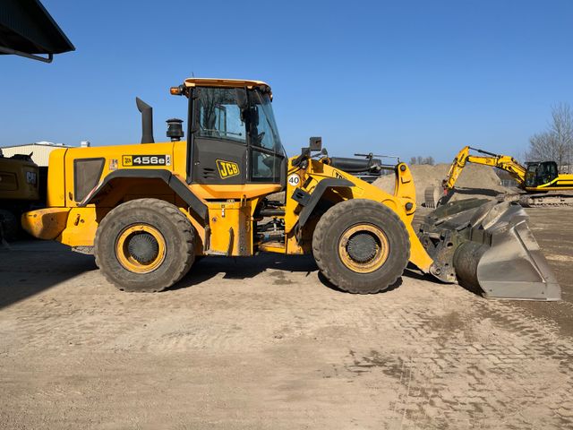 JCB Radlader 456E Schnellwechsler Waage Palettengabe