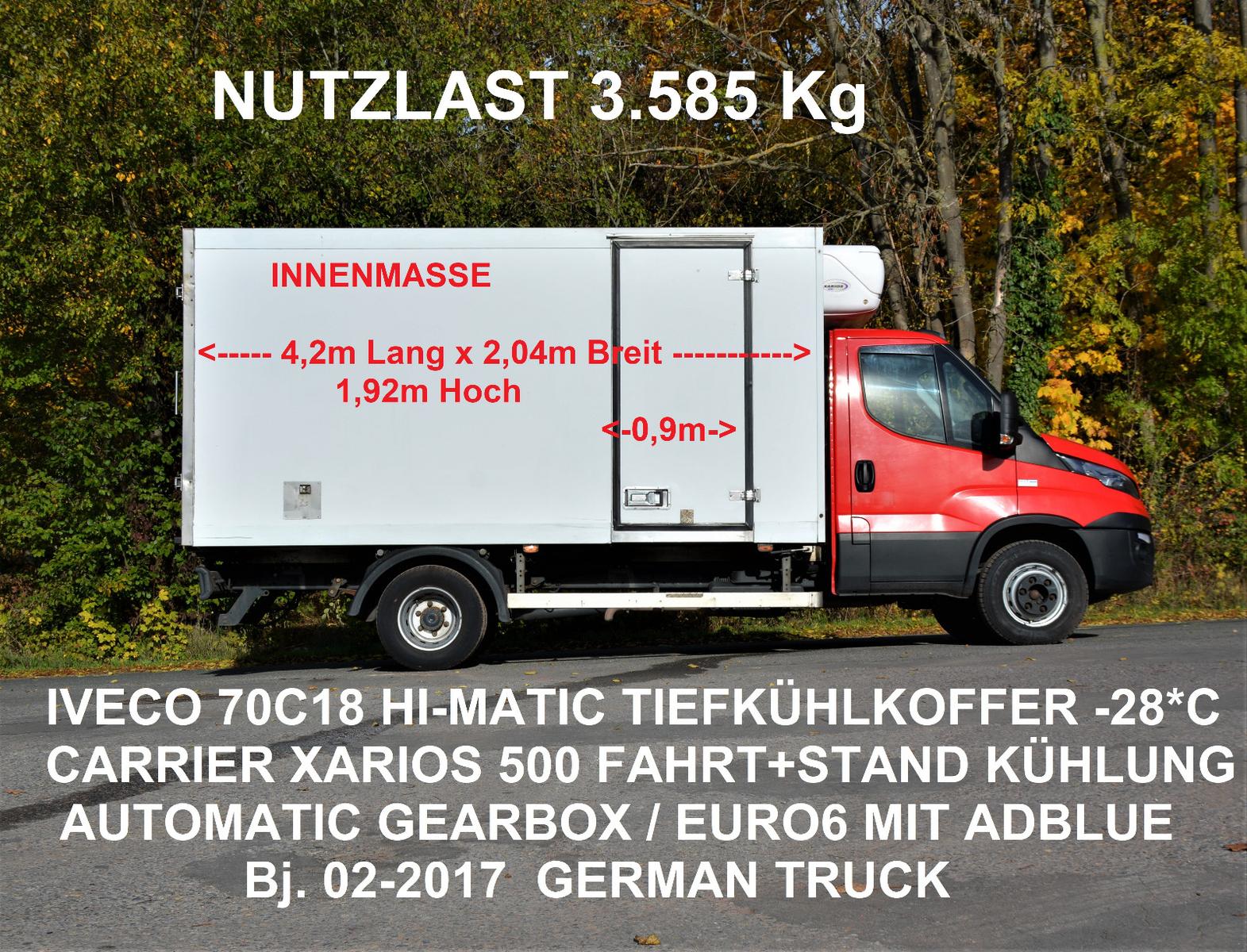 Iveco 72C180 3,0D TIEFKÜHLKOFFER XARIOS 500  -28*C