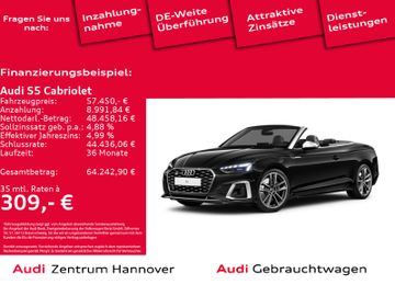 Audi Leasingangebot: Audi S5 Cabriolet 3.0 TFSI quattro Laser B&O Kamera N