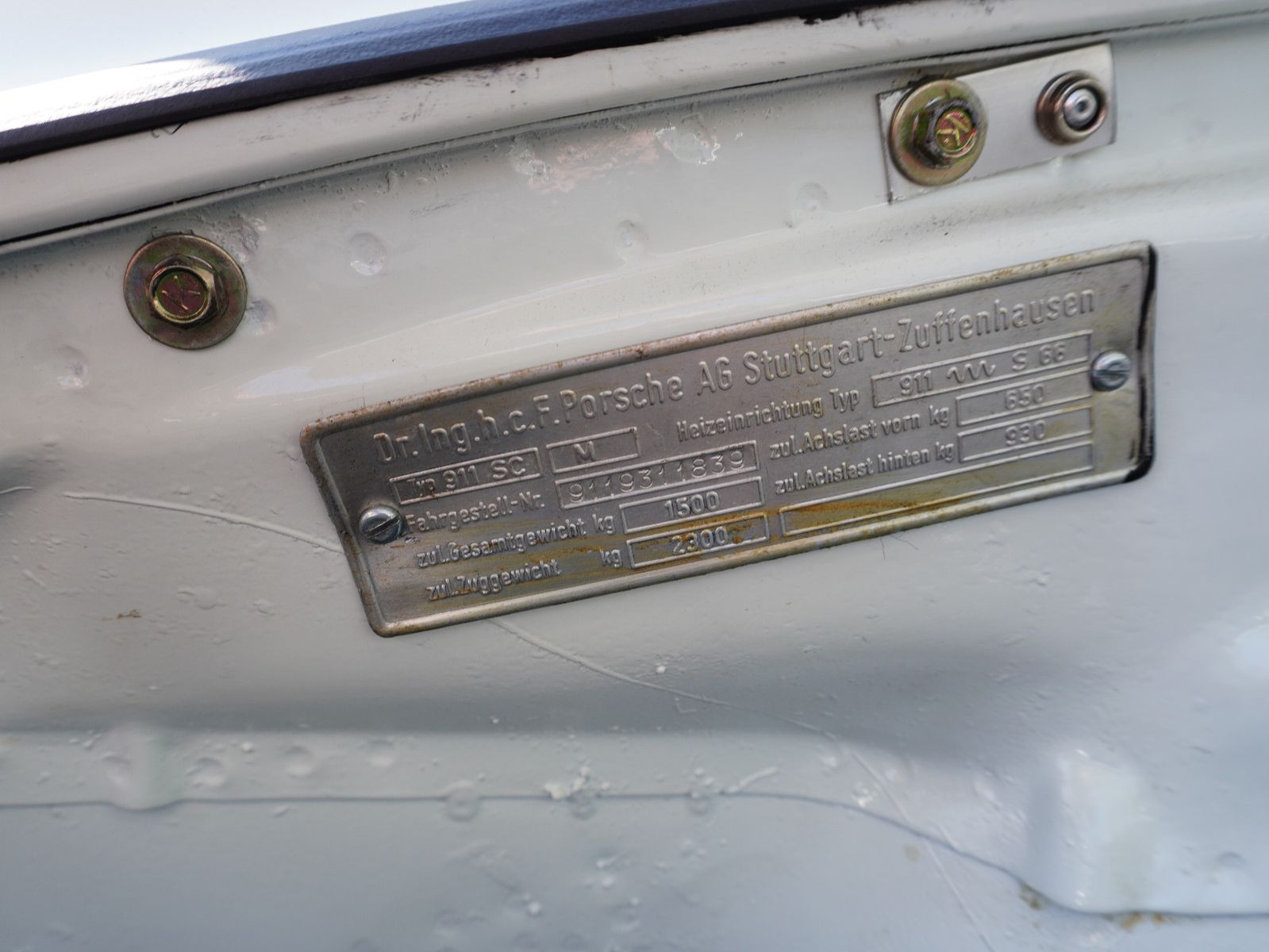 Fahrzeugabbildung Porsche 911 SC Targa