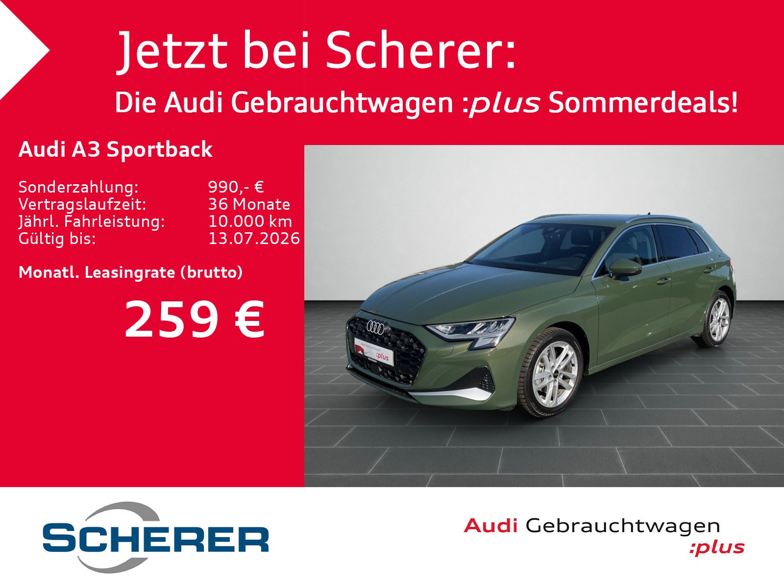 Audi A3 Sportback 30 TFSI advanced S tronic STANDHZ.