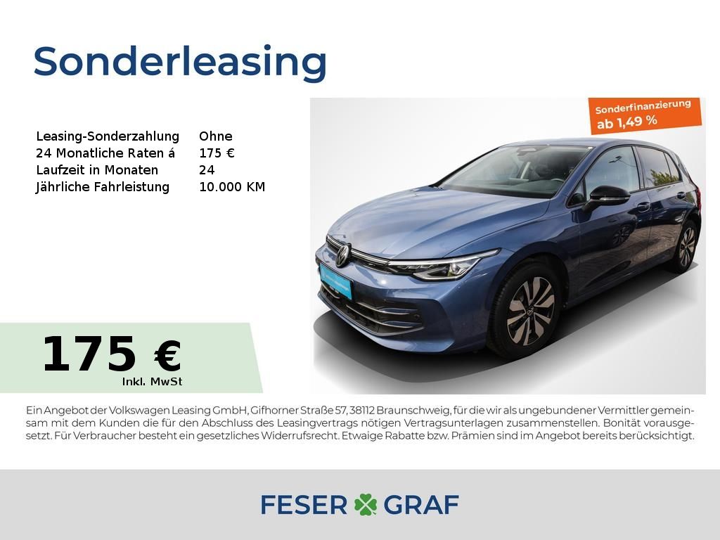 Volkswagen Golf 8 1.5 TSI Goal ACC AHK LED Navi RüKa Sitzh foto 1