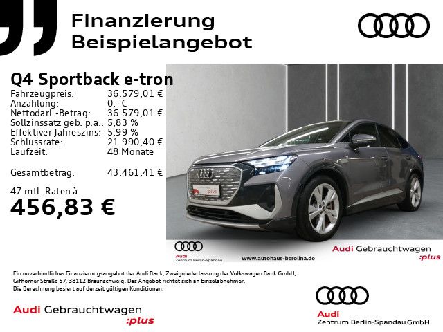 Vorschaubild: AUDI Q4 e-tron Q4 Sportback e-tron 50 qu. S line *PANO*SONOS* (Fahrzeug-Nr. A06450)