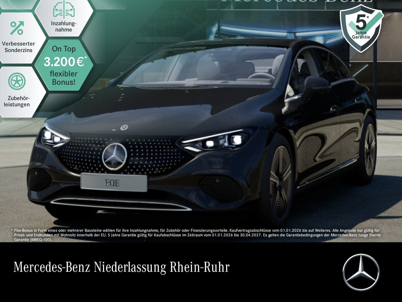MERCEDES-BENZ EQE 350+ PREMIUM PLUS PANO/AHK/"20/HI-LENK/AC22