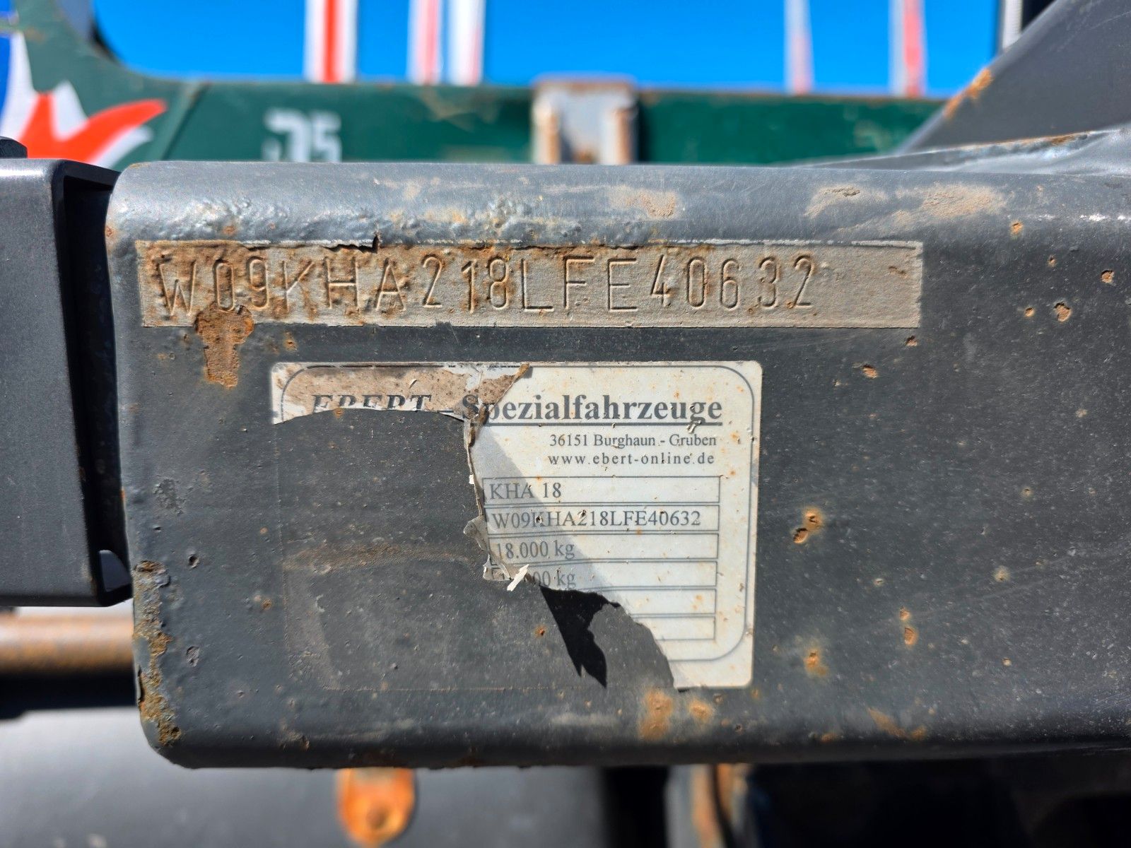 Fahrzeugabbildung Andere Ebert KHA 18 BPW-Achsen 14.880kg Nutzlast