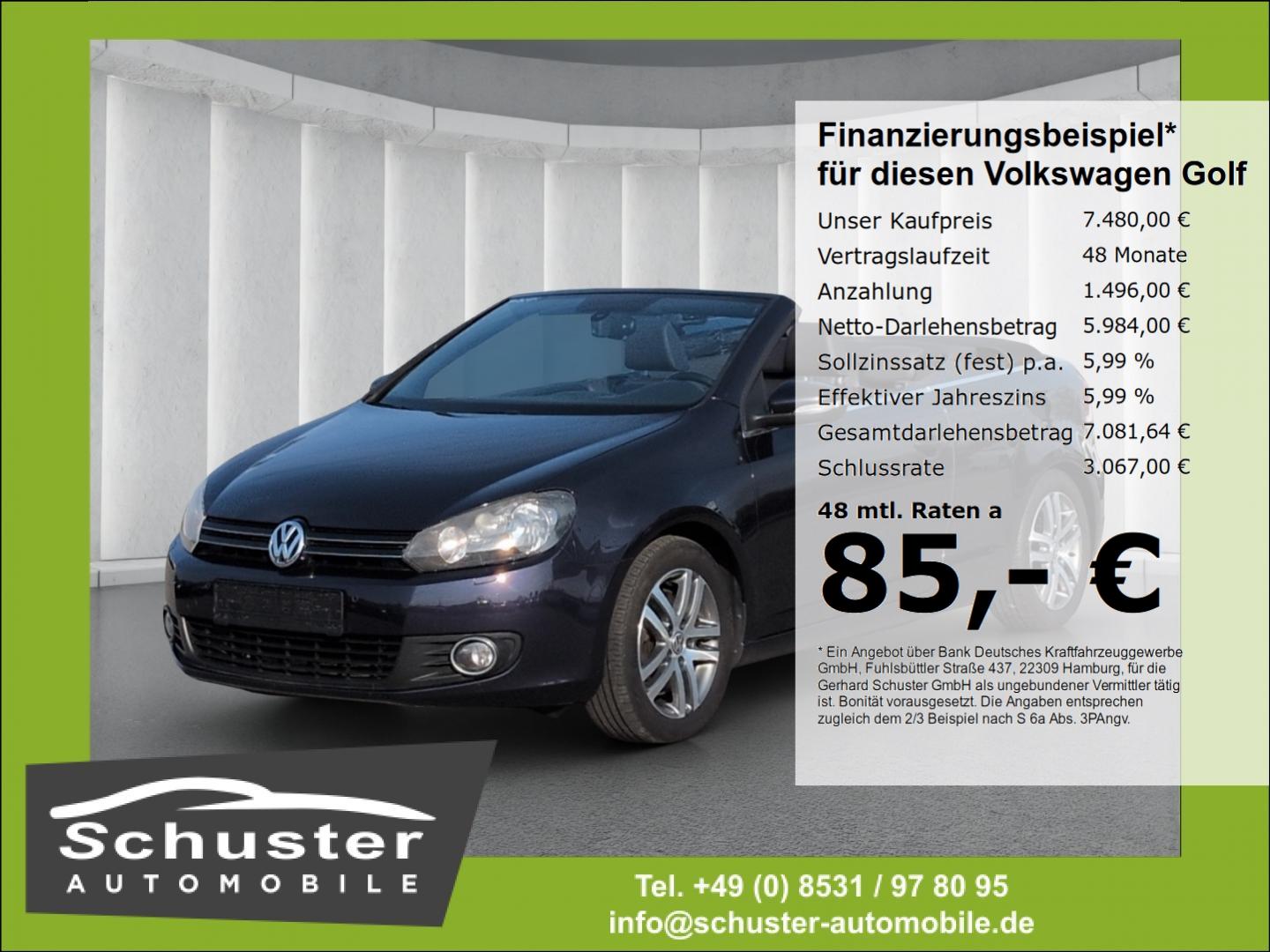 Volkswagen Golf VI Cabrio 1.4TSI*Alcantara Tempo SHZ PDCv+h