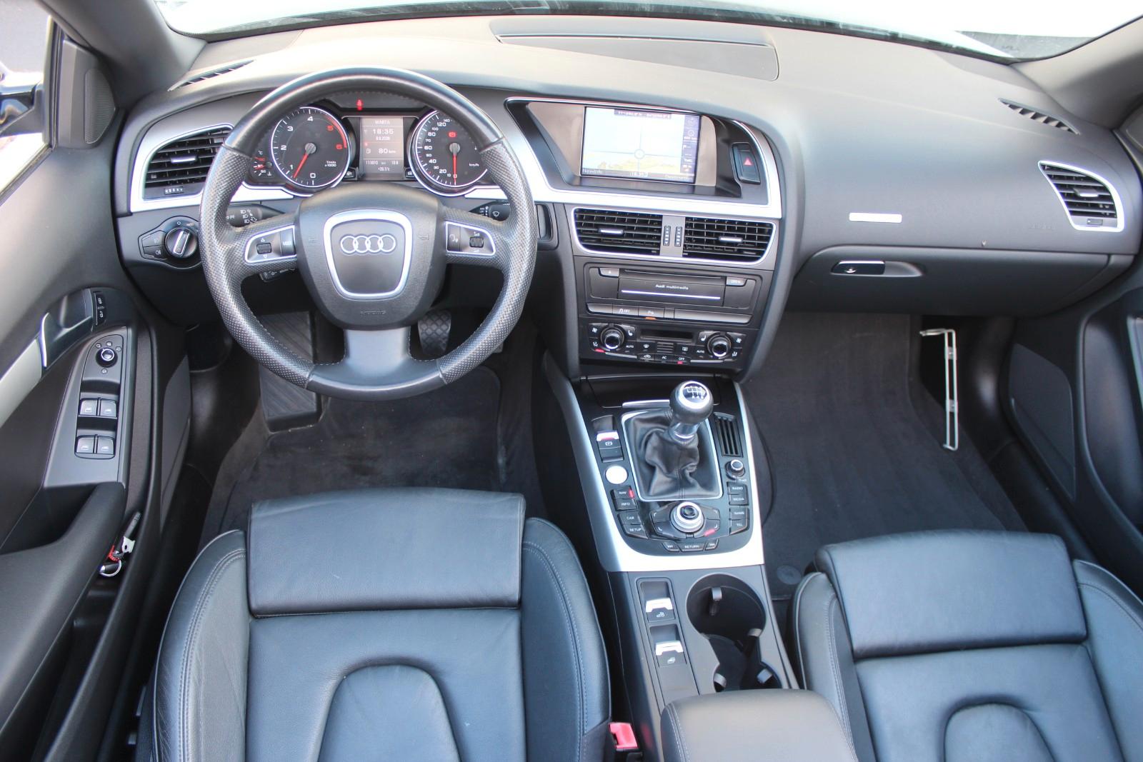 Audi A5 Cabriolet 2.7 TDI V6 190 ch – BVM – 111 000 km – Cuir – Navi – Sièges chauffants