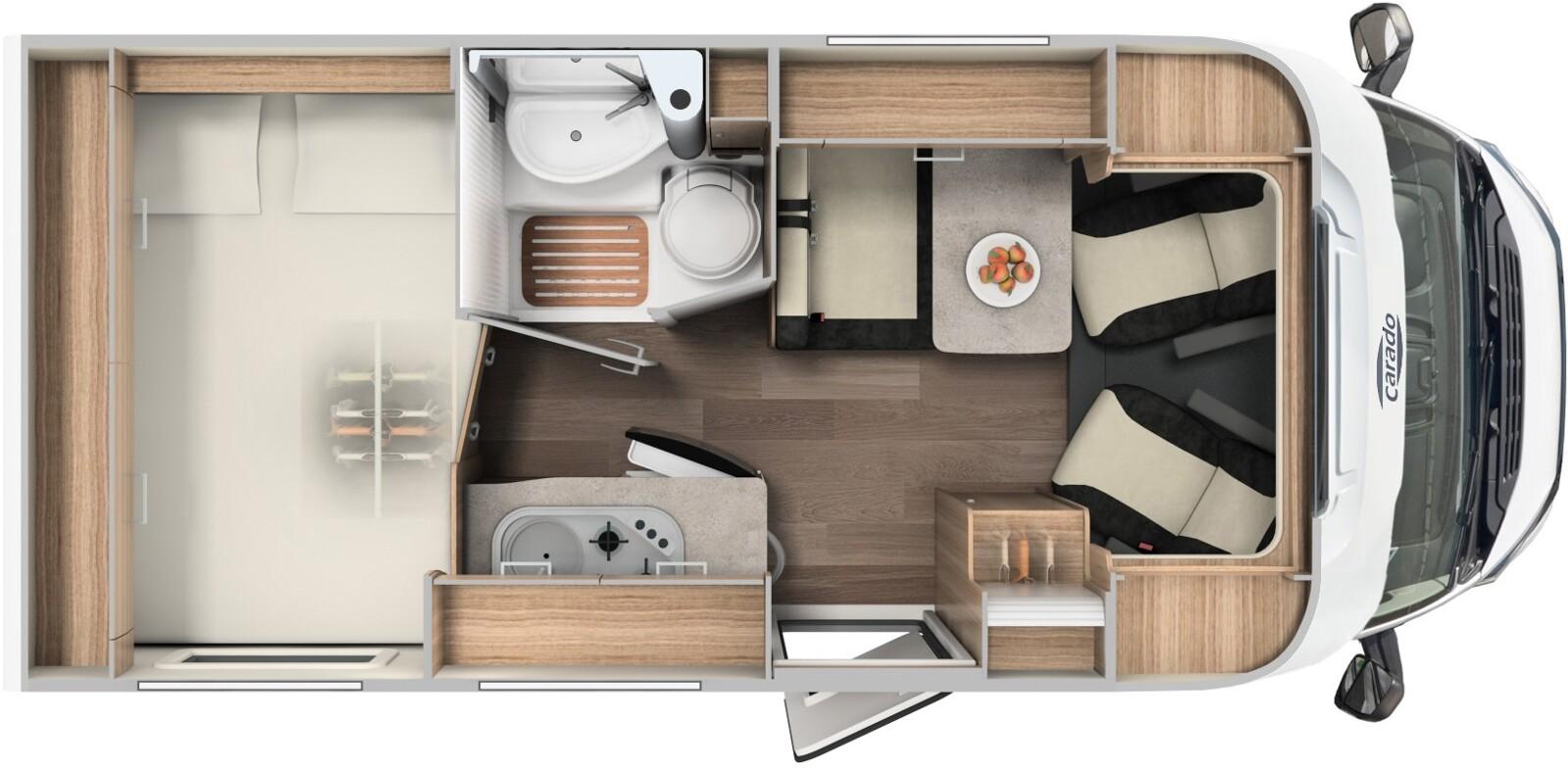 Carado V 132 SAT/Solar/Markise/Fahrradträger