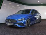 Mercedes-Benz A 250 4M AMG Sport Premium AHK LED Pano Navi SHD - mit Benzin-Antrieb: Coupe, Blau, Panorama-Dach