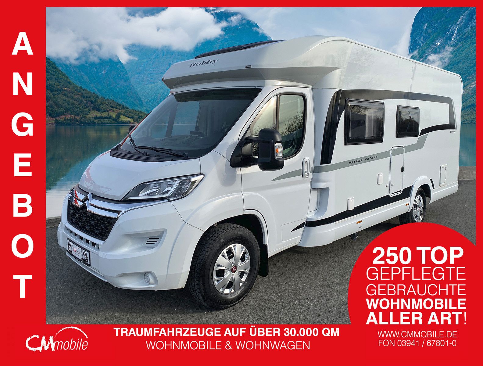 Hobby
 Optima T 65 HFL On Tour - Hub&Festbett -
