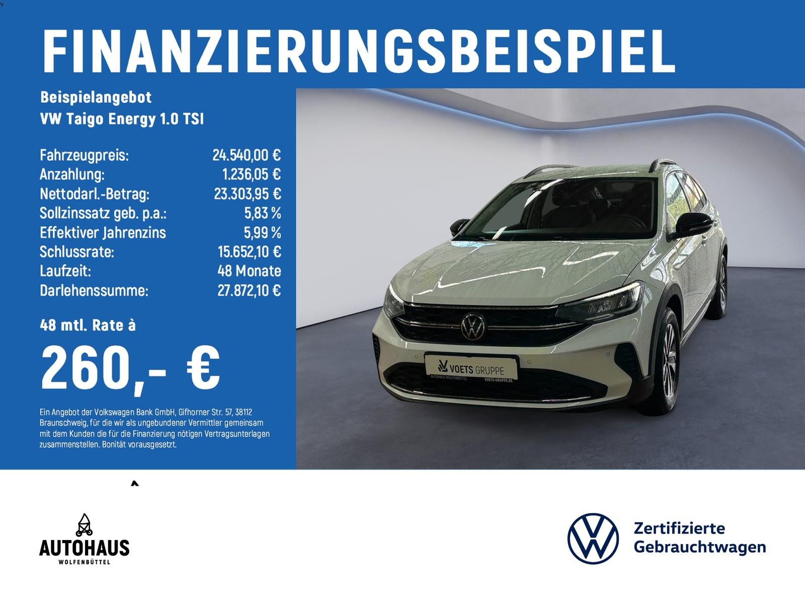 Volkswagen Taigo Energy 1.0 TSI