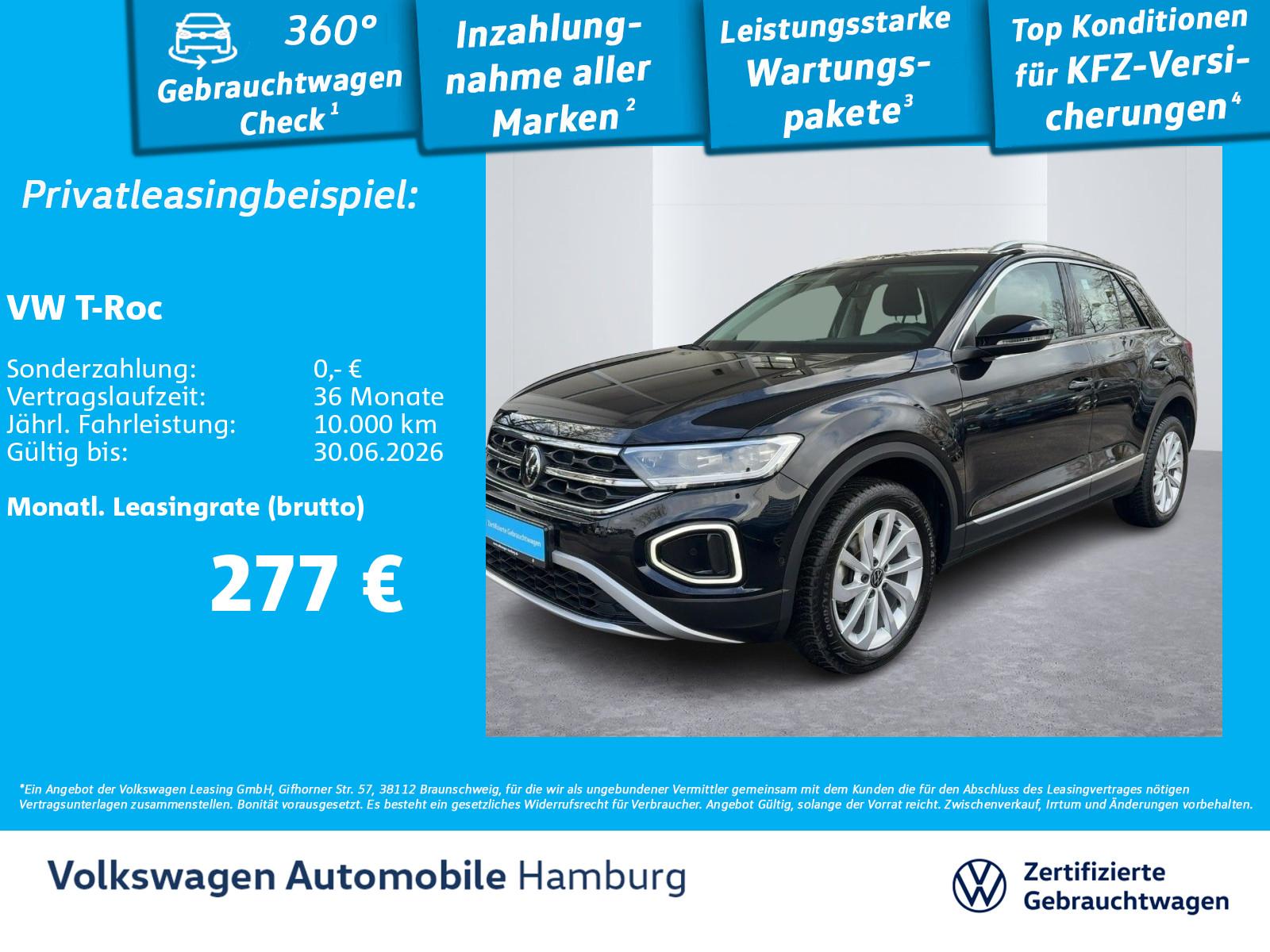 Volkswagen T-Roc 1.0 TSI Style Parkassist AppConnect