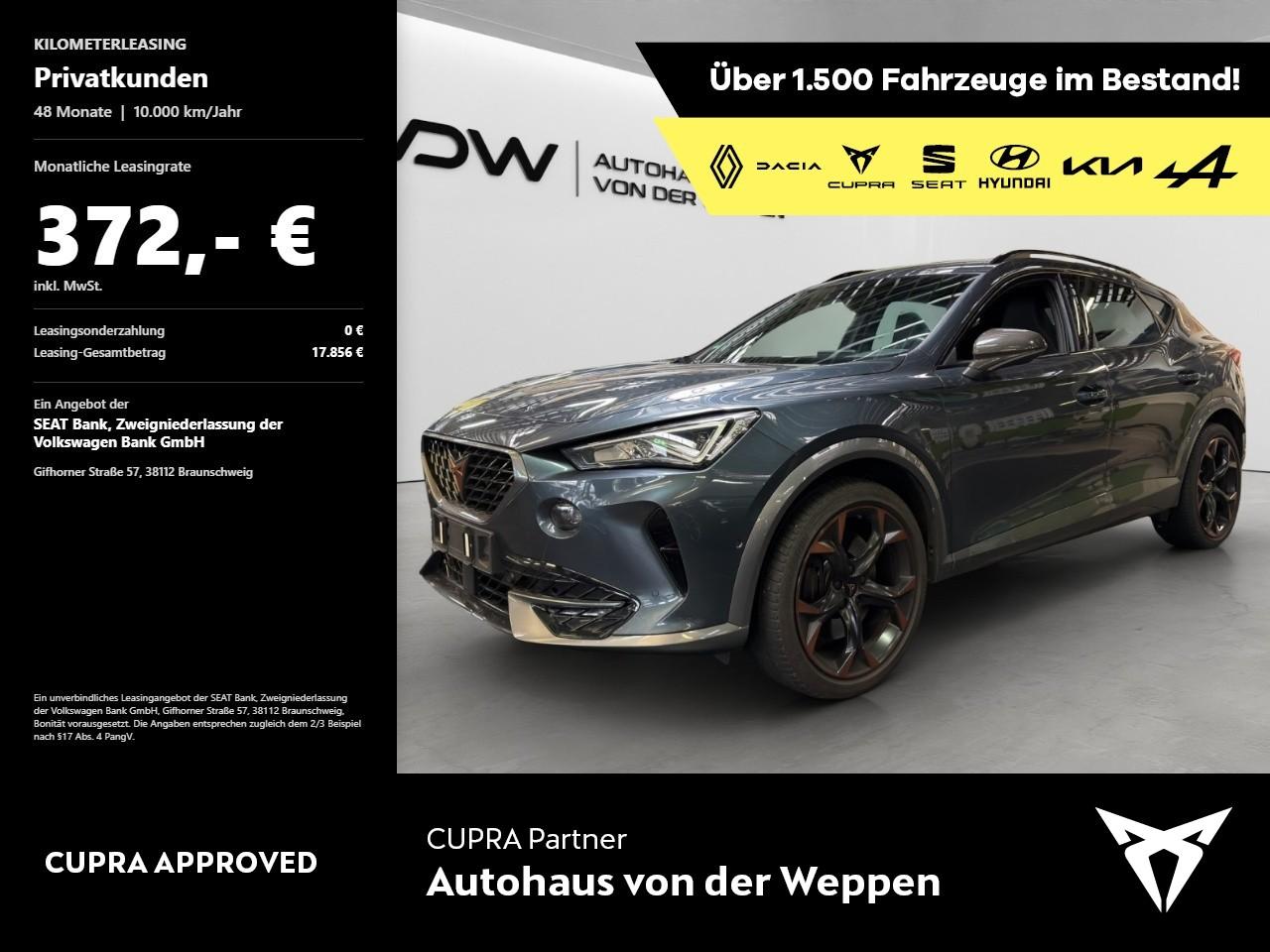 Cupra Formentor VZ 4Drive 2.0 TSI AHK Klima Navi
