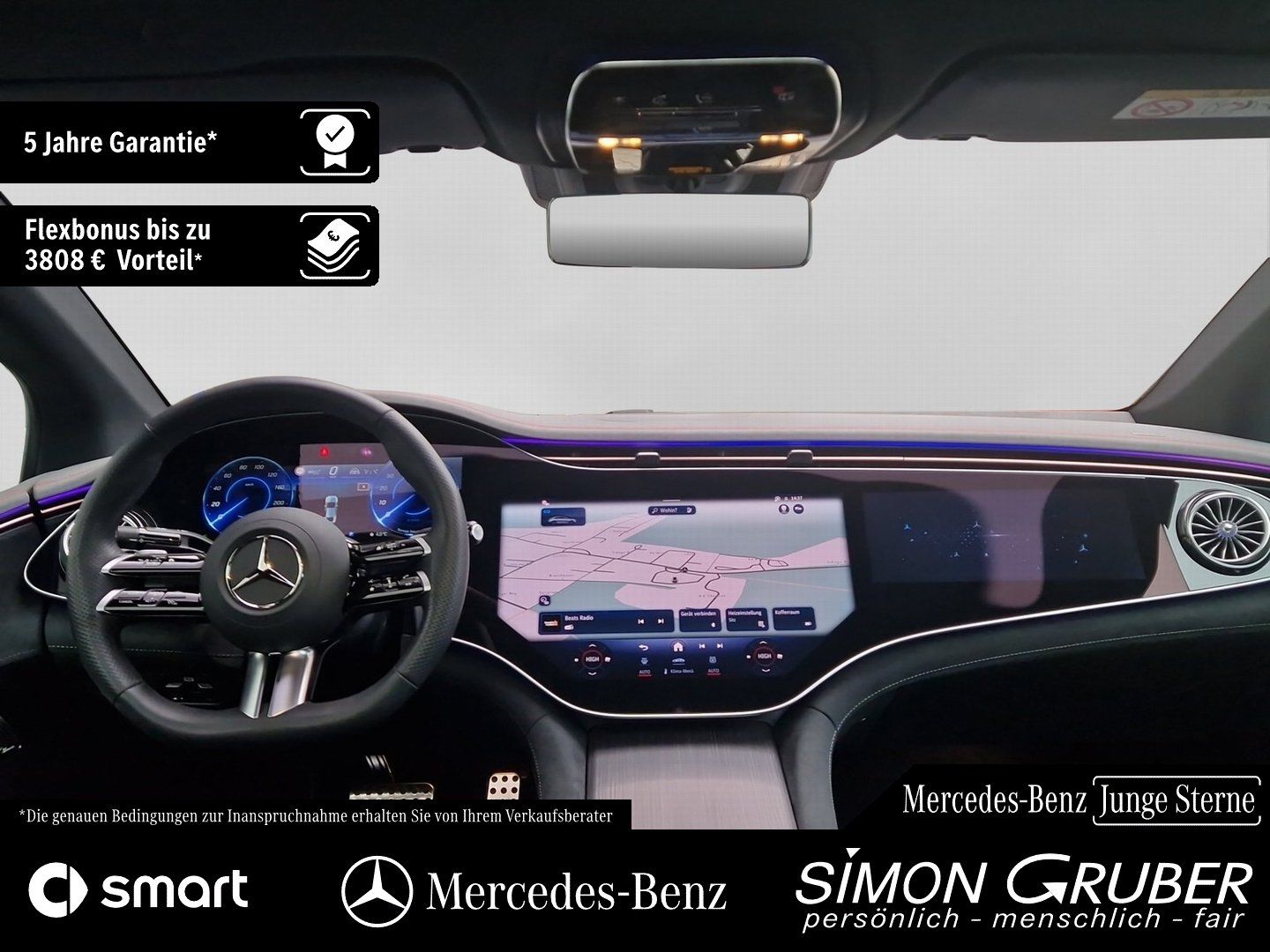 Fahrzeugabbildung Mercedes-Benz EQE 350 4M AMG Airmatic Hyper Pano HAL HUD Mod25