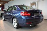 BMW 220d Coupe Advantage 2.Hand SHZ Tempomat - blaue BMW 220