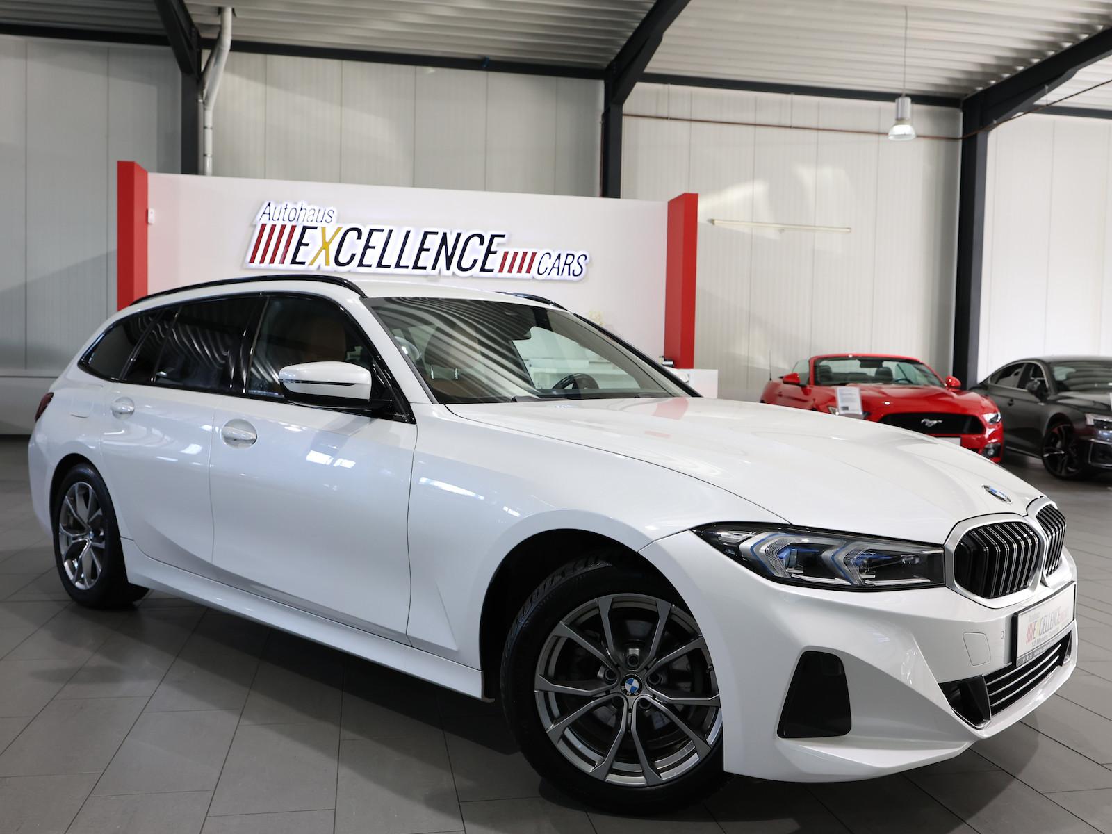 BMW 318d Touring SPORT WHITE & BROWN / CURVED+HUD