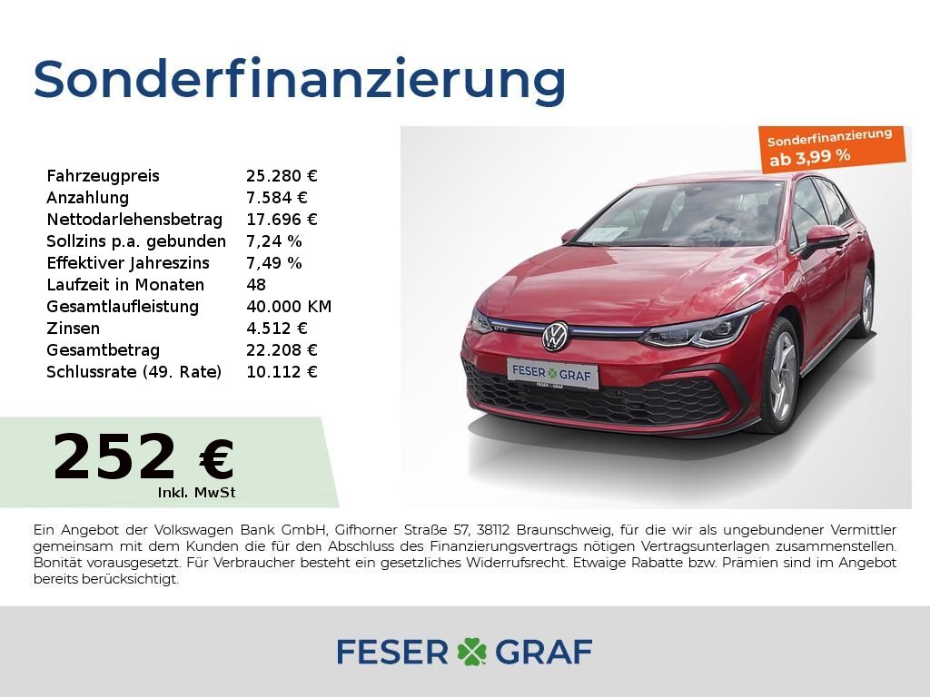 Volkswagen Golf VIII GTE 1.4 TSI DSG Standh. R-Kamera ACC