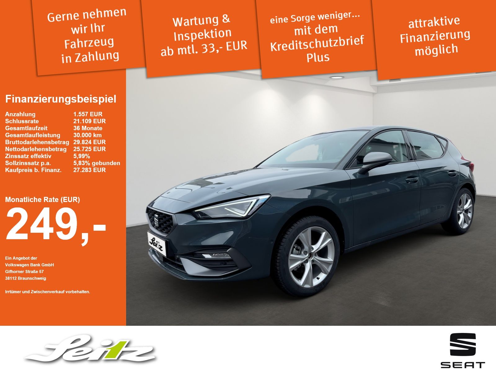 Seat Leon 1.5 eTSI FR *PANO*KAMERA*MATRIX*SITZH*