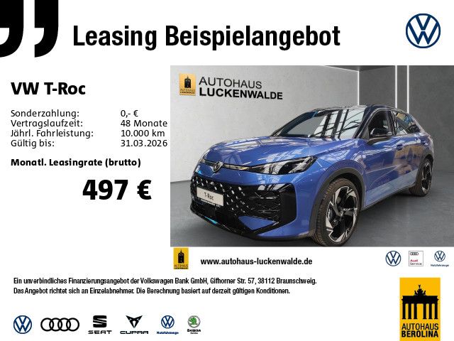 Vorschaubild: VW T-Roc 1.5 eTSI R-Line DSG *IQ-MATRIX*HuD*360°* (Fahrzeug-Nr. L05774)
