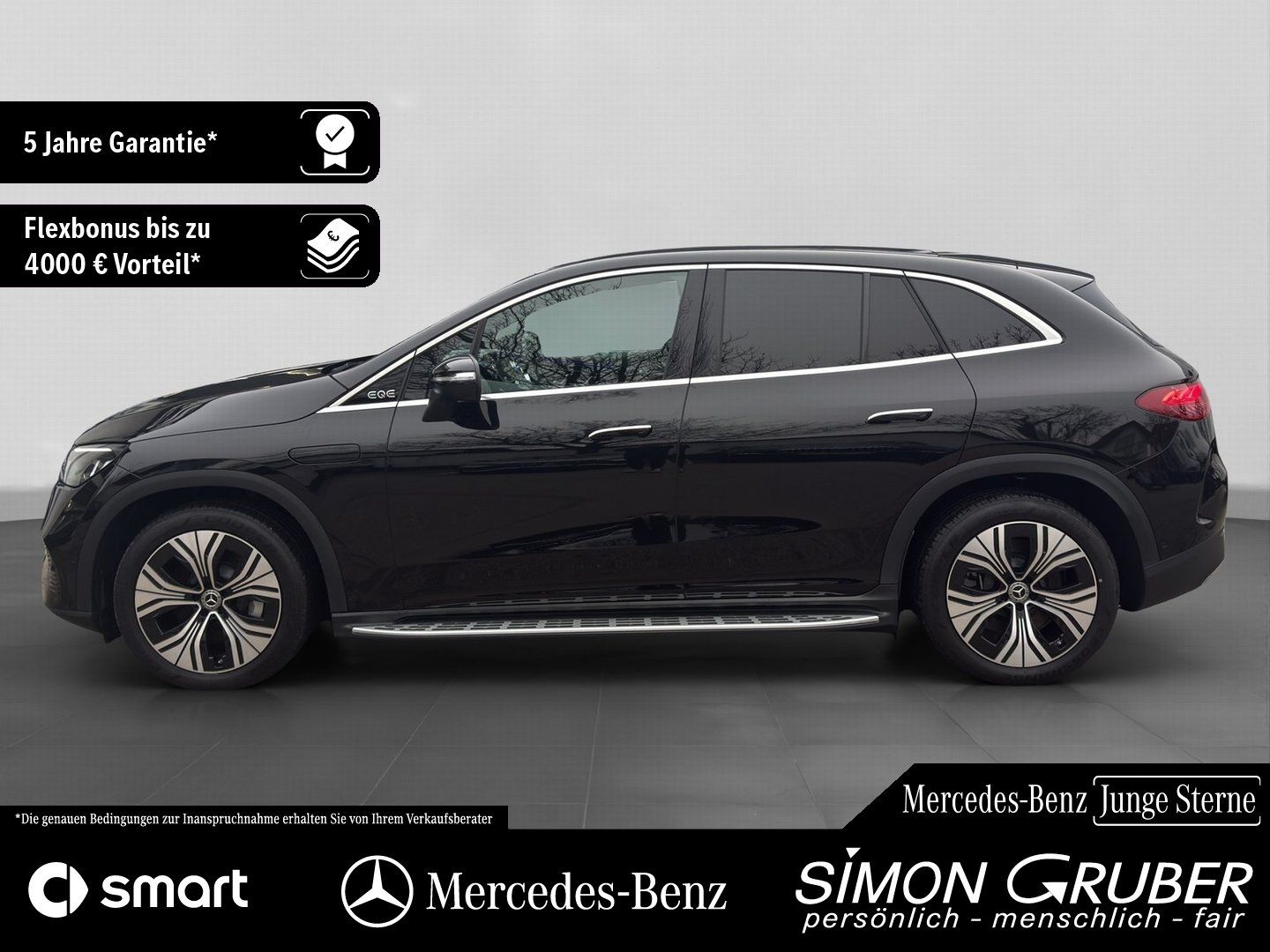 Fahrzeugabbildung Mercedes-Benz EQE 350 4M SUV Electric Art Trittbrett Ambi 20Zo