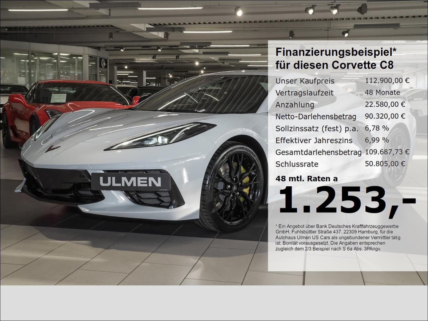 Corvette C8 Stingray Cabriolet 3LT Frontlift Vollausstatt