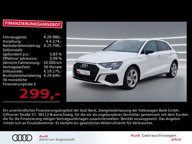 Audi A3 Sportback 45 TFSI e 2x S line AHK NAVI HuD S 