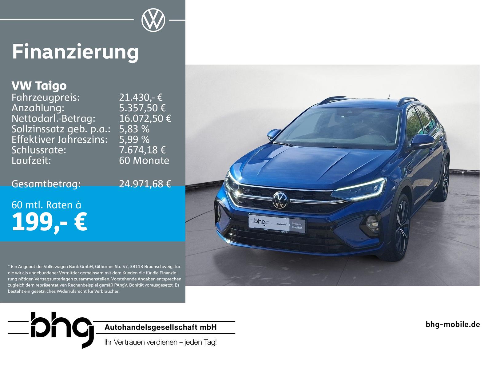 Volkswagen Taigo 1.0 TSI DSG R-Line
